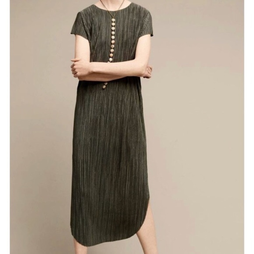 ANTHROPOLOGIE Green Maxi Dress